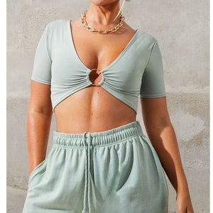 Pretty little thing mint ring top